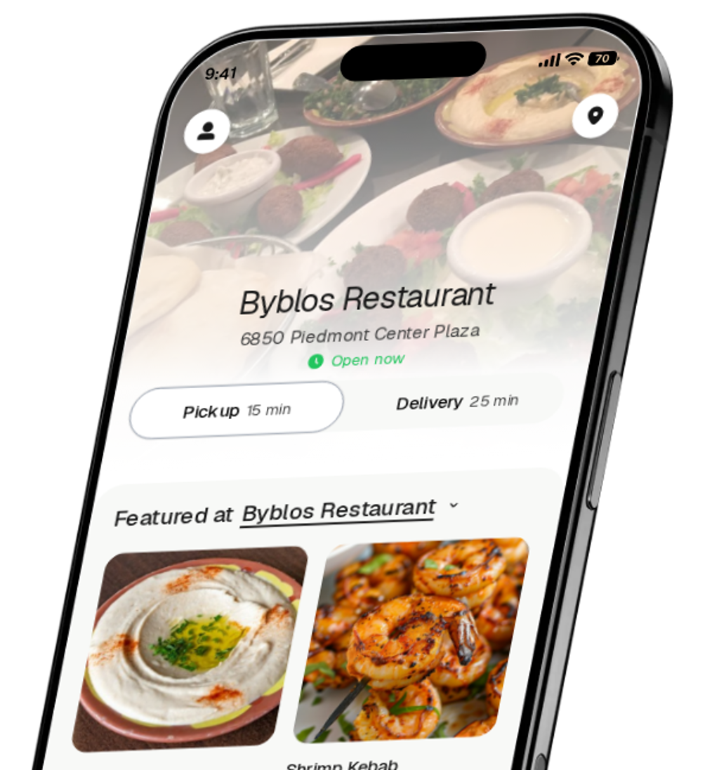 Byblos Restaurant app preview