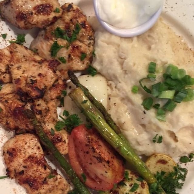 Chicken Kebab Plate.