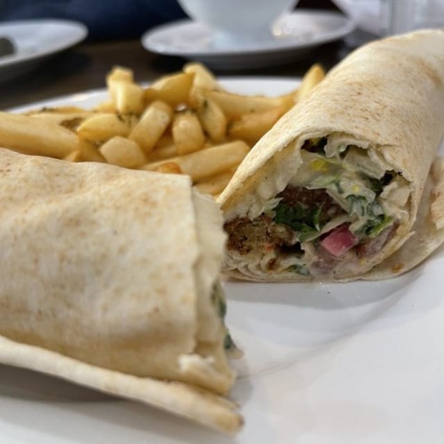 Falafel Pita Roll.