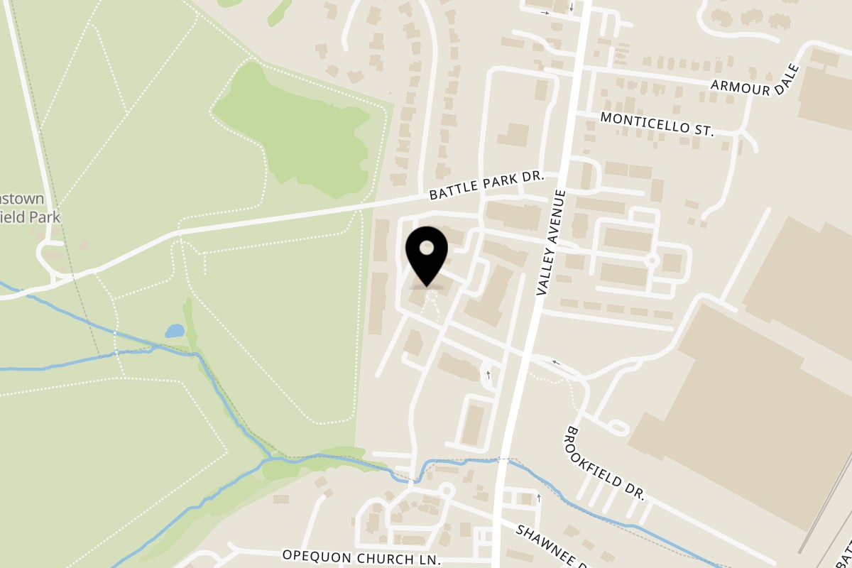 Map showing the location of Byblos Restaurant Winchester on 3111 Valley Ave #108 in Winchester